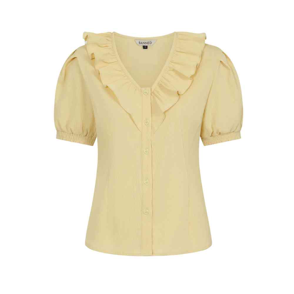 Banned - Fran Frill Chemisier - Rose